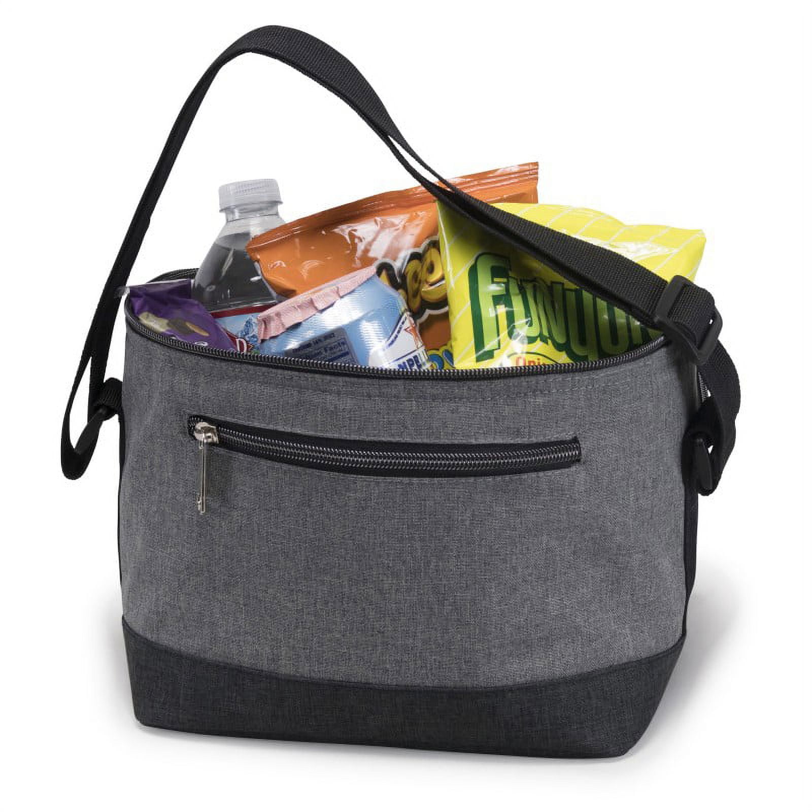 Heather Cooler Bag 6-pack Insulated Lunch Bag Charcoal Gray