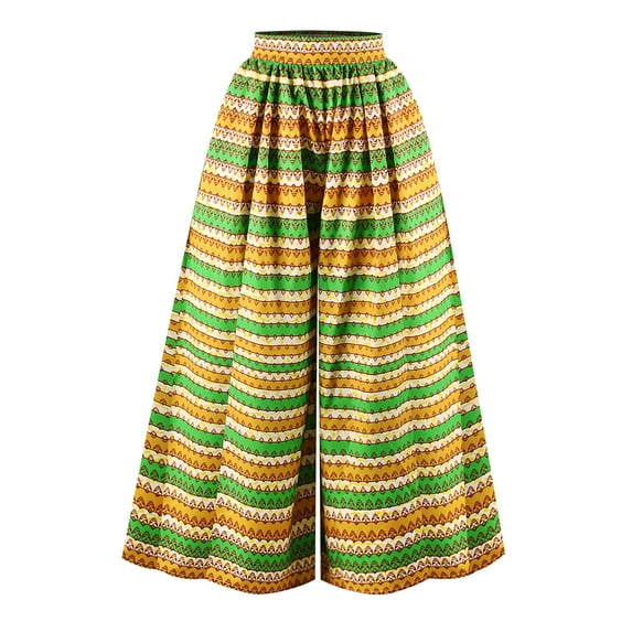 Pants for Women Ladies Pants New Summer 3D Printing High Waist Casual Wide Leg Pants
