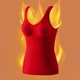 thumbnail image 4 of DuoJiaJ Womens Cotton Thermal Lined Underwear Tank Top Red L, 4 of 4