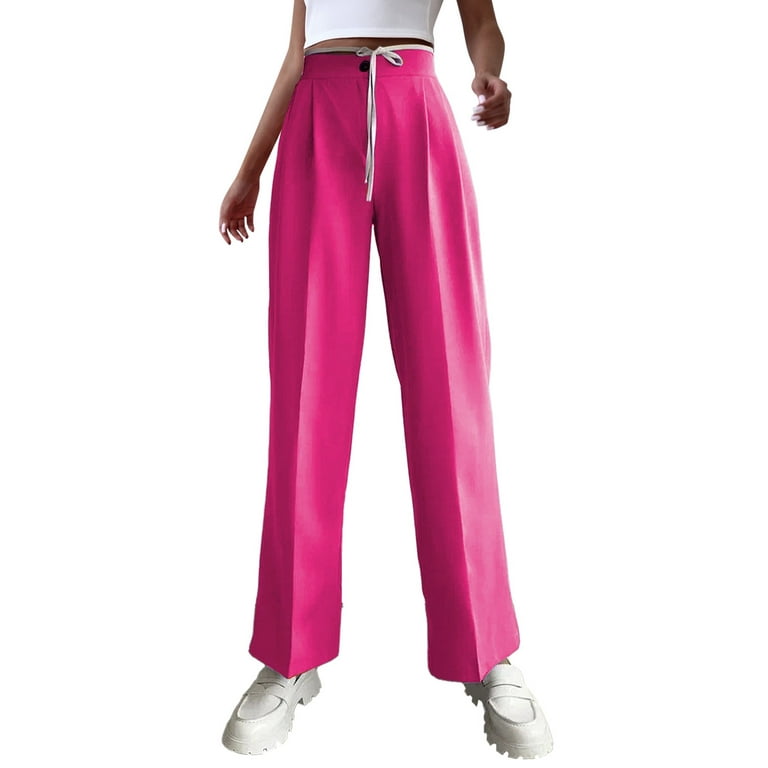 High Rise Cotton Straight Denim Trackpants(Available in Plus Size)