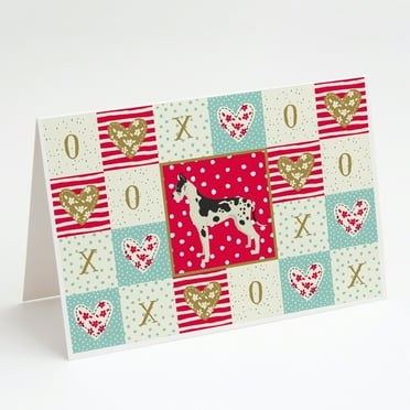 Caroline's Treasures Great Dane Love Greeting Cards with Envelopes, 5" x 7" (8 Count)