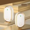 thumbnail image 2 of Wireless Doorbell Kit with 1000-Foot Range, Plug-In Receiver & Weatherproof Transmitter, 4 Volume Settings for Home, Apartment or Office(Gold), 2 of 6