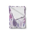 thumbnail image 2 of Floral Soft Flannel Fleece Blanket, Foliage Leaves in Purple Tones Soft Leafage Vintage Abstract Nature Plants, Cozy Plush for Indoor and Outdoor Use, 50" x 70", Lavender Lilac Beige, by Ambesonne, 2 of 6