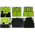 thumbnail image 1 of Lime & Black Two Tone Waterproof 6-In-1 Parka Jacket Ansi Class 3 Light Weight Outer Jacket & Thermal Inner Inner Jacket Removable Hood, 4X, 1 of 1