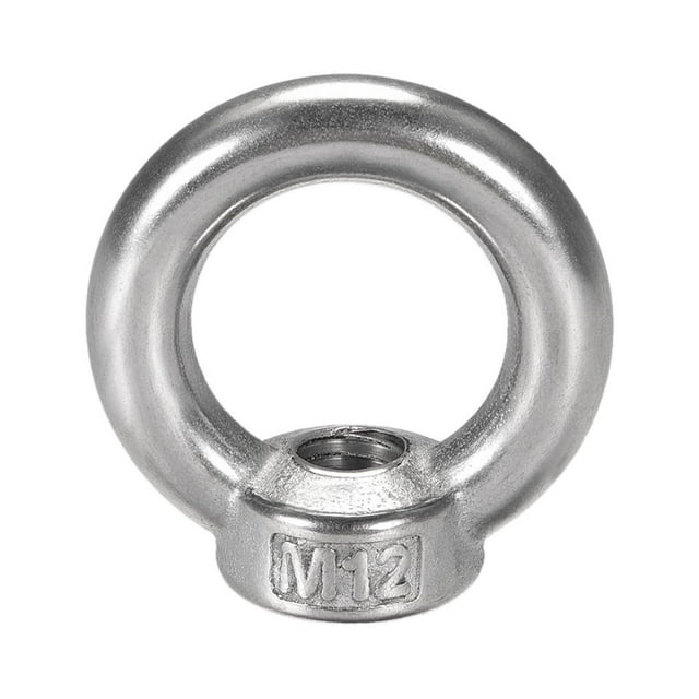 Unique Bargains 12mm Female Thread 304 Stainless Steel Lifting Eye Bolt Ring