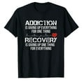 thumbnail image 1 of AALJY T-Shirt Addiction VS Recovery AA NA Heartbeat for a Clean Sober Life, 1 of 1