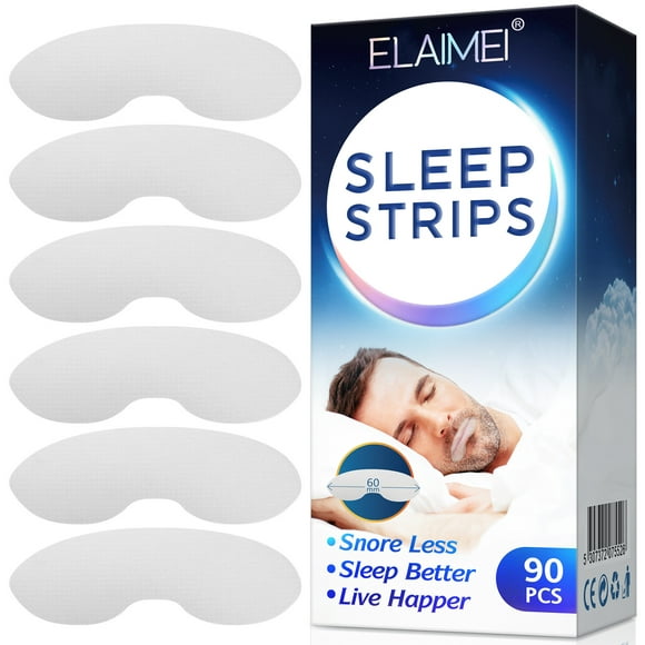 ELAIMEI Snoring Sleep Strips Disposable Mouth Strips Tape Reduce Mouth Dryness Sore Throat Snoring Solution 90pcs