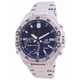 thumbnail image 1 of Casio Reloj de Pulsera para Hombre con Eslabones de Acero Inoxidable, Azul, ECB-10D-2A, 1 of 3