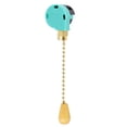 thumbnail image 1 of Electrical Pull Chain Switch Replacement Control Switch for Ceiling Fan Light, 1 of 8