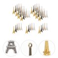 thumbnail image 2 of 60 colgantes retro para llavero, estilo Torre Eiffel, de aleación, para manualidades, ideales para collares y llaveros (color aleatorio)., 2 of 7