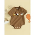 Baby Boy Girl Farm Outfit Embroidery onepiece Animal Bubble Romper