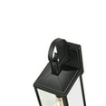 thumbnail image 5 of 1-Light 15.81-in Outdoor Wall Light with Matte Black Finish and Clear glass shade, 5 of 7