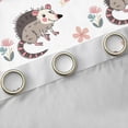 thumbnail image 4 of Homewish Opossum Black Out Curtains,Cute Flower Florl Curtains Pack of 2 (42x63 Each),Pink White Gray Bedroom Curtains For Boys Teens，Luxury Bedroom Decor, 4 of 6