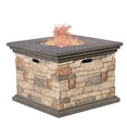 thumbnail image 3 of Christopher Knight Home Ariel Outdoor 3-piece Gas Firepit Seating Set by, 3 of 5