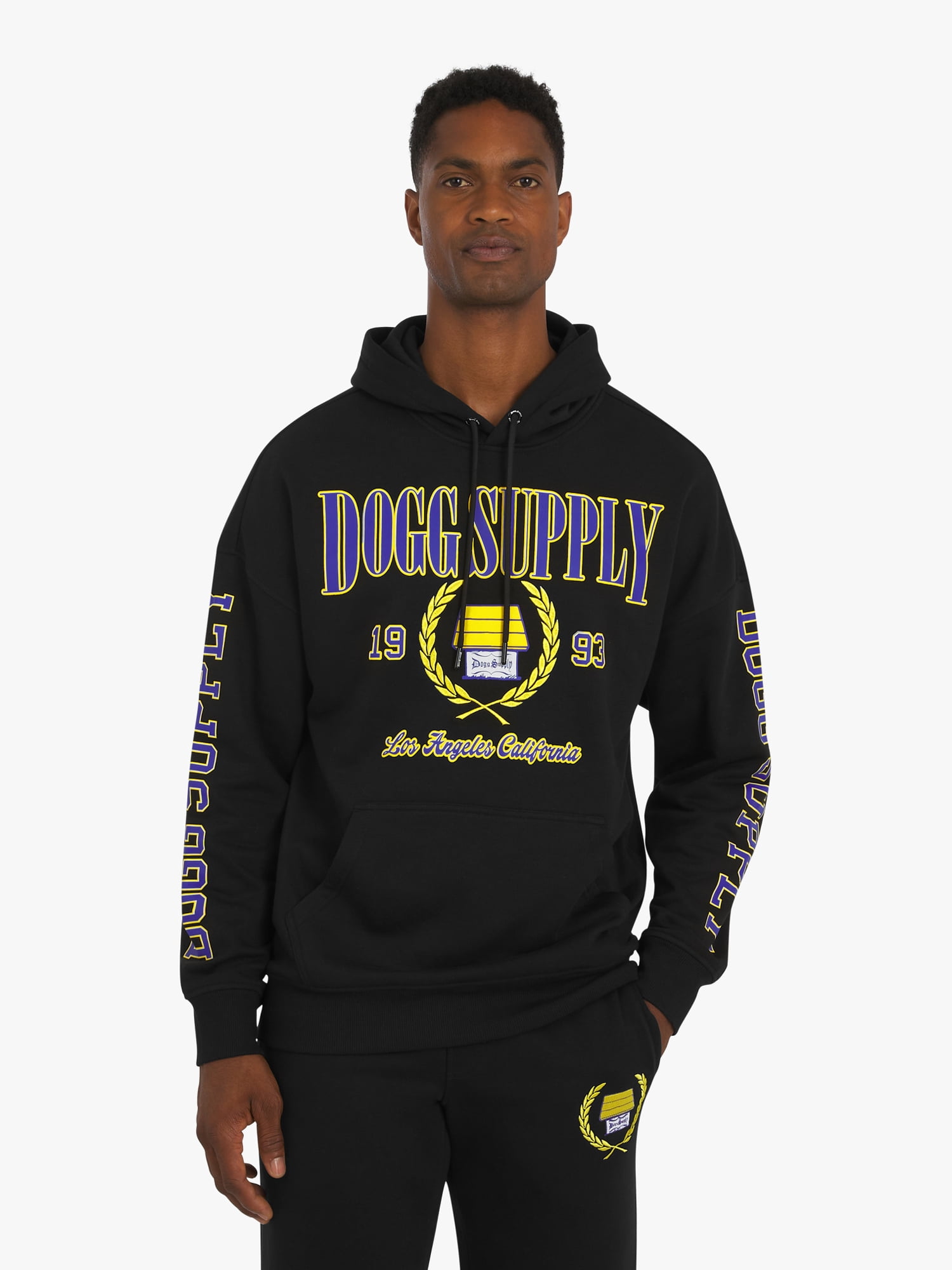 Dogg Supply by Snoop Dogg All-Gender Young Men's and Women's Collegiate Sweatshirt Hoodie, Sizes XS - 5XL