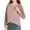 Pink, variant on MIUOWANP Women's Fashion Hoodies & Sweatshirts 3x Women's New Long Sleeve Solid Color Round Neck Pullover Patchwork Top Gray M