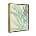 thumbnail image 3 of Stupell Industries Flowing Seaweed Underwater Plant Graphic Art Metallic Gold Floating Framed Canvas Print Wall Art, Design by June Erica Vess, 3 of 6