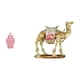 thumbnail image 1 of Jarrón De Porcelana Con Tapa Y Figura De Camello De Resina. Ideal Para Arreglos Florales, Estantería O Decoración Del Hogar., 1 of 8