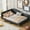 Grey, variant on Solid and Stable Full Size Upholstered Daybed with Headboard and Armrest, Support Legs (Grey)