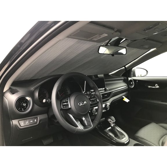 HeatShield, The Original Windshield Sun Shade, Custom-Fit for Kia Forte Sedan 2019, 2020, 2021, Silver Series