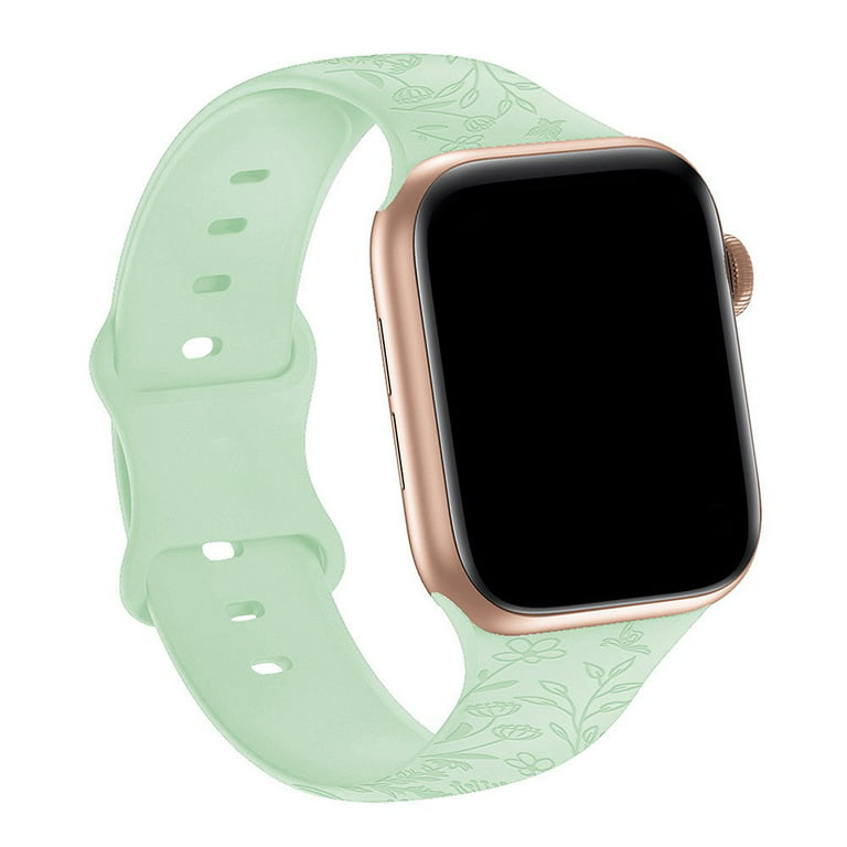 Compatible with Small Apple Watch 38mm, 40mm, 41mm (All Series) Leather  Watch Wrist Band Strap Bracelet with Adapters (Martini Cocktail Glass On)