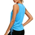 thumbnail image 6 of Jaunzuar Workout Tank Tops Woman Wide Strap Summer Sleeveless Tops Outdoor Running Athletic Tank Tops, S-3XL, 6 of 8