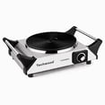 thumbnail image 1 of Techwood 1500W Portable Induction Cooktop, 7.5" Single Burner with Adjustable Temperature Control, For Home, RV, & Camping Use ,Silver, 1 of 8