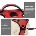 thumbnail image 3 of Howarmer Dog Harness, No-Pull Pet Harness with 2 Leash Clips, Adjustable Soft Padded Dog Vest, Reflective No-Choke Pet Oxford Vest with Easy Control Handle for Small Dogs, Red, XS, 3 of 8