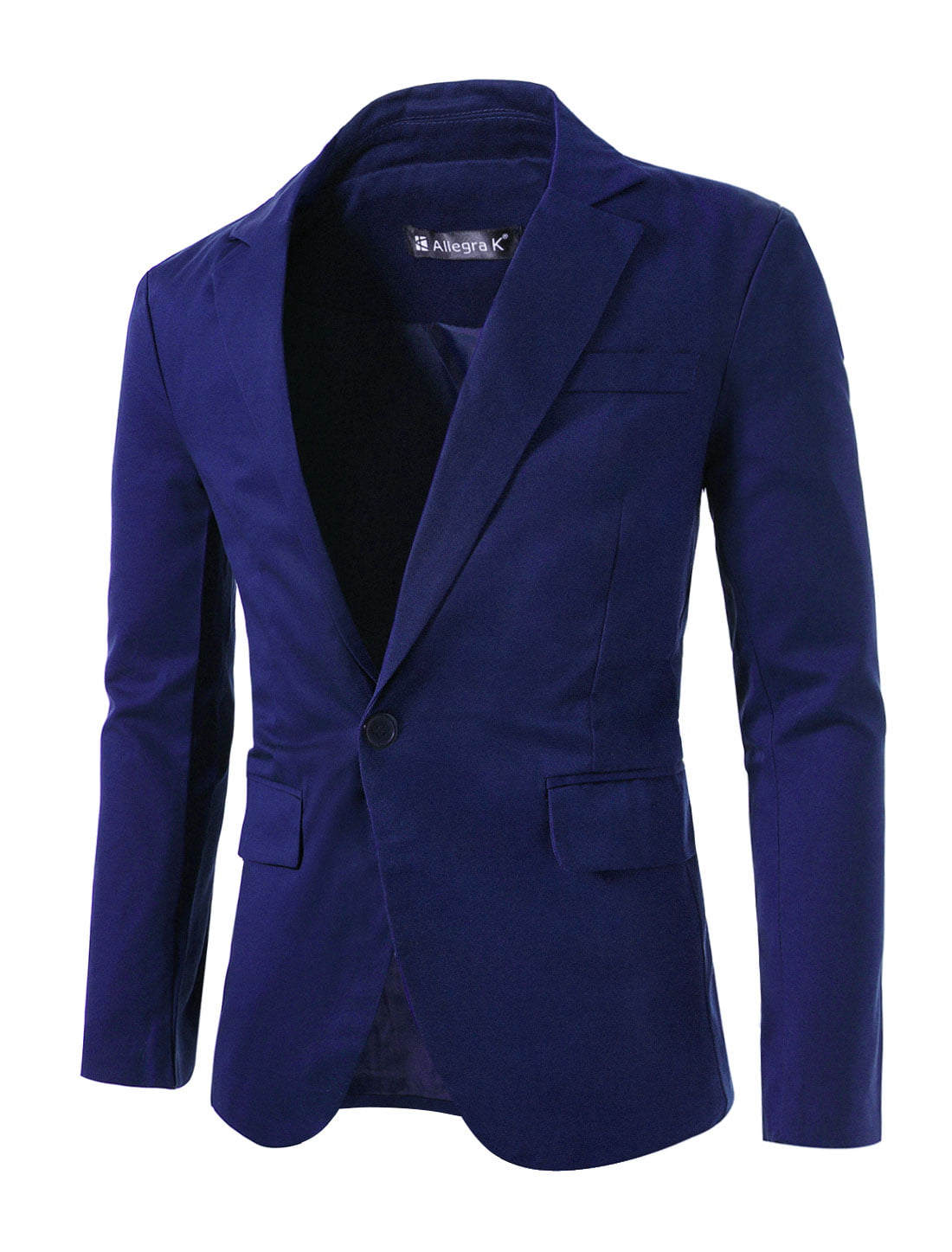Unique Bargains - Men's One Button Slim Fit Casual Sport Coats Blazer L ...