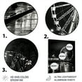 thumbnail image 3 of Designart "Midnight Carousel Black Ferris Wheel Elegance II" Amusement Parks Metal Wall Decor, 3 of 5