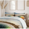 thumbnail image 6 of Ambesonne Yellowstone Duvet Cover Sets, Morning Pool Park, 2-Queen, Orange Brown, 6 of 7