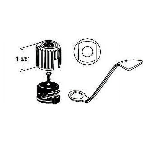 Proplus 133071 Replacement Handle Assembly for Moen Chateau Bathroom Faucet (Chrome)