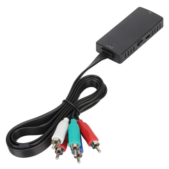 YPbPr Converter, Easy To Switch HD Multimedia Interface To Component Converter Plug And Play High Accuracy 1080P With Button OSD For PC