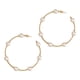thumbnail image 1 of Pendientes pequeños de aro grande con perlas, finos y colgantes, dorados y plateados, elegantes, para mujer, accesorios de boda, joyería, 1 of 8