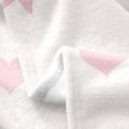 thumbnail image 4 of Initial Letter Q Chic Flannel Blanket,Dreamy Bow Love Hearts Kawaii Pink Bed Blanket for Home Decor,Princess Style Pink Bowknot Girly Romantic Blanket Adults Sofa Couch, 30"x40", 4 of 6