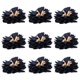 thumbnail image 1 of 9 Piezas/Set Flores Artificiales de Peonía de Tela Arte de Applique Adornos de de Artesanía de Bricolaje Azul Hugo Cabeza de flor de la tela, 1 of 10