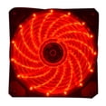 thumbnail image 1 of Seitruly 120mm LED Ultra silencioso computadora PC ventilador con cubierta 15 LEDs 12V Cpu disipador de calor enfriador ventilador de Juegos de teclado y mouse para computadora rojo 12cm, 1 of 1