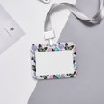 thumbnail image 5 of Junzan Bright Butterflies1 ID Badge Holder with Windows Key Card Work Badge Sleeve for Office, School, Factory, ID Credit Cards, Proximity Key Cards, 5 of 6