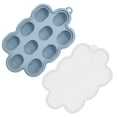 thumbnail image 4 of Grade Silicone Ice Cube Trays 1 Pack With Locks Lids Reusable & Leakproof Ice For Freezer Microwave ( 40°C To 260°C) Perfect For Coffee, 4 of 9