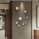 thumbnail image 2 of Decoración de pared con bola de oro, adornos colgantes, artesanías esféricas chapadas, decoración de habitación, colgantes de exhibición de fondo, 2 of 4