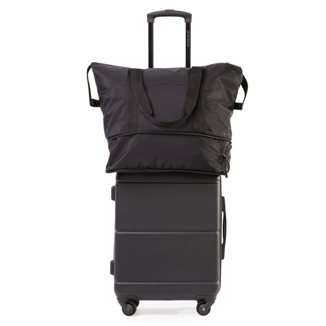 Jetstream® 2-Piece Carry-On Luggage Set – 20" Spinner Hardside Carry On Suitcase and Softside Expandable Tote Bag