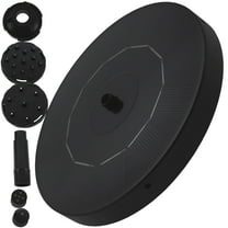 GOOHOCHY 1PC Solar Floating Fountain Miniature Water Fountain Small Garden Pool Pond Fountain Outdoor Solar Panel Fountain for Pool Pond Garden Use (Black)