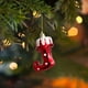 thumbnail image 5 of Puntoco Adorno para árbol de Navidad, bola colgante irregular, suministros para fiestas navideñas en casa, bolas negras, adornos colgantes, 5 of 6