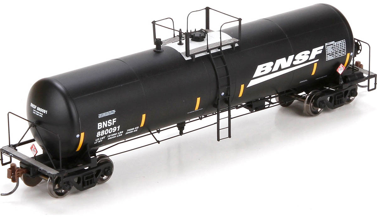 Athearn HO Scale 20,900Gallon Tank Car BNSF (Large Swoosh Logo