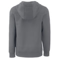 thumbnail image 3 of Men's Cutter & Buck  Gray Ivy League Roam Eco Half-Zip Recycled Pullover Hoodie, 3 of 3
