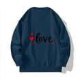 thumbnail image 5 of BVOFAR Mens Sweatshirt Love Graphic Long Sleeve Shirts No Hood Crewneck Pullover Loose Fit Holiday Tops for Valentines Day, 5 of 6