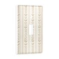 thumbnail image 2 of Yayeee Toggle Light Switch Wall Plate 1-Gang 4.5"x2.7" Home Decorative Outlet Cover, Beige Abstract Pattern, 2 of 7