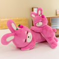 thumbnail image 2 of 2022 Cute / Soft / Rabbit Plush Toy / Rose Red Strawberry Bear Rabbit Pillow /doll/children's Birthday Gift/christmas Giftrose red70cm Deng Xun unisex, 2 of 2