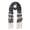 Grey, variant on Premium Long Dual Tone Fair Isle Knit Warm Winter Fringe Scarf