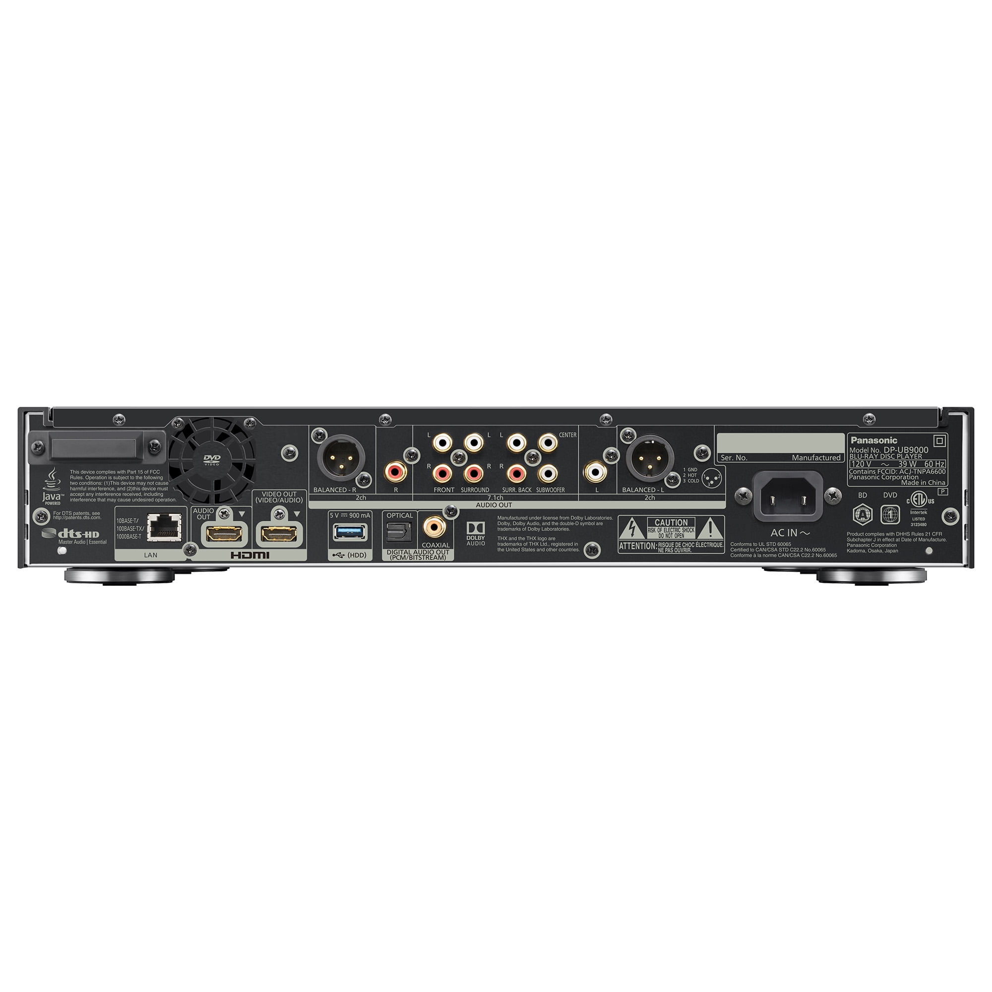 Panasonic Reference 4K Blu-ray Player, Dolby Vision - DP
